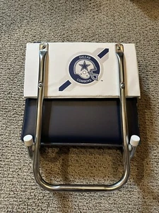 Vintage NFL NFC Dallas Cowboys Stadium Bleacher Canvas Padded Folding Seat - Picture 1 of 4