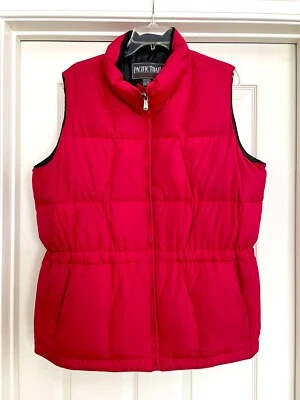 Chaleco de plumón Pacific Trail para dama rojo acolchado o acolchado? Talla L Foto 1 de 4