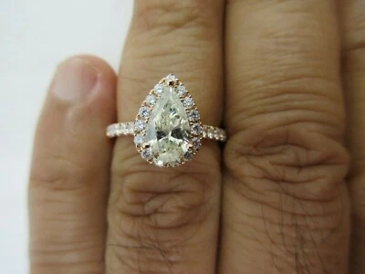 18K Rose Gold Diamond Engagement Ring Center=1.25 Carats  H-SI3  Value=$19,500 - Image 1 of 4