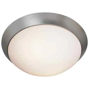 Access Lighting Cobalt 11 in. 2-Light Brushed Steel Flush Mount - Picture 1 of 4