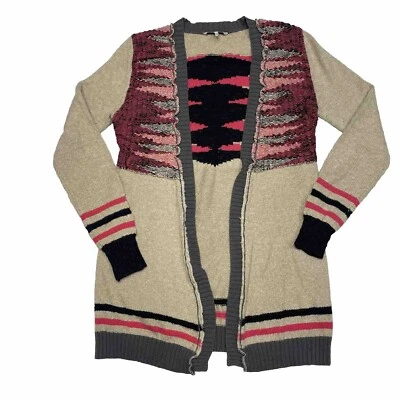 Suéter BKE Mujer Pequeño Beige Rosa Negro Cárdigan Frente Abierto Chaqueta Damas Foto 1 de 4