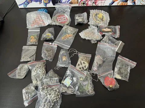WWE Chain Pendants Lot Of 24 Cover