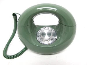 Moss Green Western Electric Sculptura Rotary Desk Telephone - Full Restoration - Picture 1 of 1
