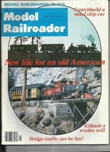 Model Railroader May 1977 NP Wood Chip Car & SP Car 251 Drawings Woolen MIll Pic - Picture 1 of 1