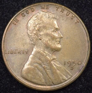 1950 D Lincoln Cent RPM - Original ⏳Time Piece⌛ (068-24) - Picture 1 of 5
