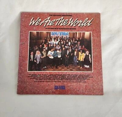 We Are The World Plus Nine New Superstar Songs Record LP Vinyl 1985 vintage USA  - Image 1 of 4