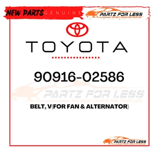 90916-02586 TOYOTA GENUINE BELT,V-RIBBED 9091602586 NEW OEM - Picture 1 of 1