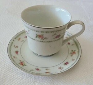 Vintage ~ Abingdon Fine Porcelain China Cup/Saucer Set ~ 3.75" - Picture 1 of 3