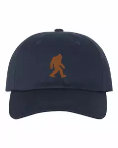 CUSTOM Embroidered Bigfoot Big Foot Hat shirt Sasquatch finding NAVY - Picture 1 of 3