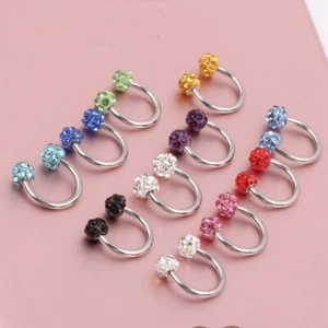 Hoop Ring Horseshoe Nose Clip CBR Ring Nose Ring Ear Piercing U Shape Sexy 1PC " - Picture 1 of 16
