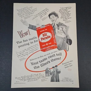 1957 Hit Parade Cigarettes Testimonials Vintage Print Ad American Tobacco Co - Bild 1 von 10