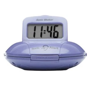 Sonic Alert Sonic Shaker SBP100 Vibrating Travel Alarm Clock | Purple - Picture 1 of 8
