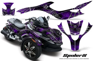 CAN-AM BRP SPYDER RS GS GRAPHICS KIT CREATORX DECALS SPIDERX PURPLE - Picture 1 of 1