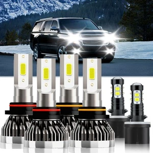 For Chevy Suburban 1500 2000-2006 LED Headlights High-Low Beam+Fog Light Bulb - Picture 1 of 11