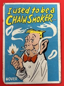 Tarjetas Donruss Idiot 1961 #1 Solía ser fumador en cadena... Pero eran…” PR - Imagen 1 de 2