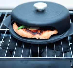 NIB Boska Mini Pizza Baker BBQ Mini Grill Cast Iron Black New In Box - Picture 1 of 9