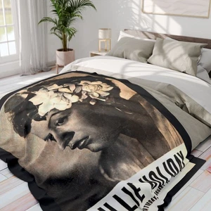 Billie Holiday Konzert Poster Fleecedecke | Retro Musik Erinnerungsstücke - Bild 1 von 4