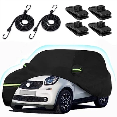 For Smart Fortwo 2007-2025 Waterproof Car Cover All Weather with Zipper Door Foto 1 de 4