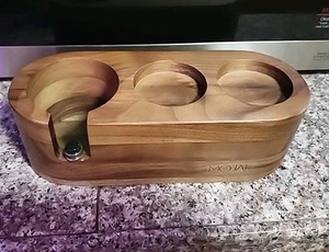 Espresso Siebträger Halter Stempel Ständer Walnuss ~ von MOJAE ~ 9,5" x 3" - Bild 1 von 4