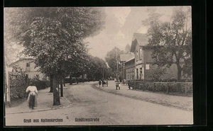 Kaltenkirchen, Schützenstraße mit Kindern, Ansichtskarte  - Picture 1 of 2