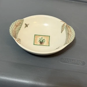 Pfaltzgraff Naturewood Embossed Side Dish Leaf Side Tab Stoneware - Picture 1 of 6