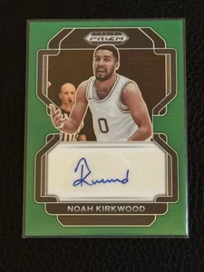 2022-23 Panini Prizm Draft Picks Auto Noah Kirkwood #DP-NKI Green Prizm (AU, RC) - Foto 1 di 2