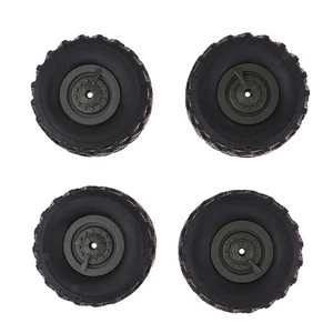 4 Stücke Gummi Reifen Reifen Mit Rädern Für WPL 1/16 Skala Armee - Bild 1 von 7