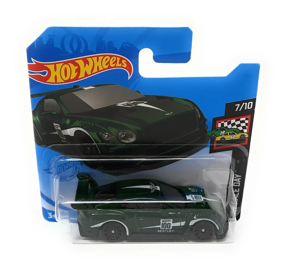 Hot Wheels 133/2021 Bentley Continental GT3 2018 Green HW Race Day Short Card - Immagine 1 di 1