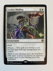 Leyline Binding *PROMO* DMU MTG NM/MT EDH Commander Dominaria United Comb Ship - Picture 1 of 2