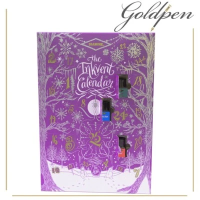 Diamine Inkvent Pourple Edition Calendario dell'Avvento con Inchiostri per Stilo