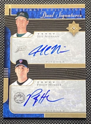 Upper Deck Ultimate Collection 2005 doble firma/25 Jeff Niemann/Philip Humber Foto 1 de 2