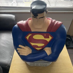 Superman Bust LARGE 18" Warner Bros Store Exclusive 1997 Excellent Cond. HEAVY - Picture 1 of 4