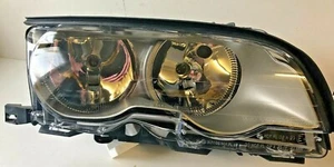 BMW 3 SERIES HEAD LIGHT LAMP E46 RIGHT HAND DRIVERS CHROME 2001-2003 models - Picture 1 of 6