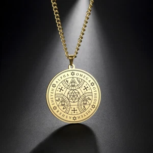 Collar Colgante Amuleto Tetragrámaton Ángel Enoquiano Amuleto Mágico Talismán - Imagen 1 de 15