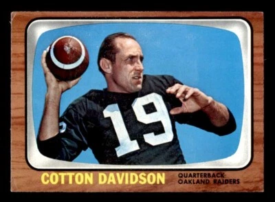 1966 Topps Football #109 Cotton Davidson VG *e1 - Image 1 of 2