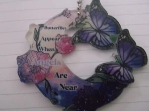 New Butterflies Appear when Angels are Near Window Charm - Picture 1 of 4