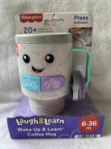 Fisher-Price: Wake Up & Learn Coffee Mug Baby "Stanley" Toy Ready to Ship - Picture 1 of 12