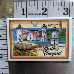 Martha's Vineyard Leuchtturm Reise Magnet Kühlschrank Vintage Küche Deko - Bild 1 von 2