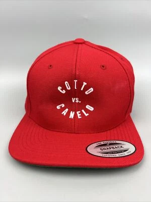 Snapback Hat Flat Baseball Red Cap Unisex Boxing Cotto vs Canelo Las Vegas 2015 - Изображение 1 из 4