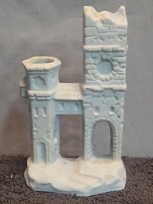 M-винтажный аквариум аквариум украшение 4» часы башня (?) Фигурка  - Изображение 1 из 4