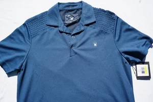 Spyder Harness Padded Shoulder Polo Golf Shirt. Men's Size M. NWT, MSRP $99. - Picture 1 of 8