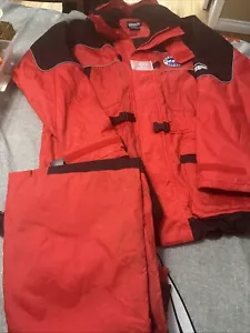 Rockwater Foul Weather Jacket Large ,Bibs Med ,hood On It - Picture 1 of 14