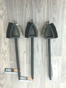 3x Grillbürste Drahtbürste 3in1 Reinigungsbürste Drahtborsten Grill Zubehör Neu - Bild 1 von 1