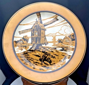 ANTIQUE VILLEROY BOCH DRESDEN SAXONY WALL CHARGER PLATE 12.7" c1905 v/g - Picture 1 of 4
