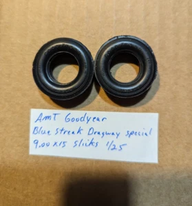 AMT GOODYEAR BLUE STREAK DRAGWAY SPECIAL 9,00 X 15 SLICKS SIND NEU UNBENUTZT! 1/25 - Bild 1 von 2