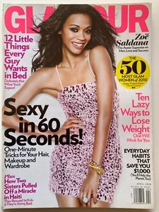 ZOE SALDANA April 2010 GLAMOUR Magazine - Picture 1 of 1