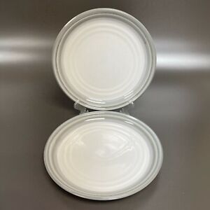 Noritake Stoneware Sierra Twilight 8667 Dinner Plates Gray 10 1/8" Lot of 2