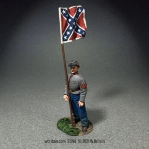 William Britain 31396 ACW Fahnenträger Artillerielenker, bemalte Metallflagge - Bild 1 von 3