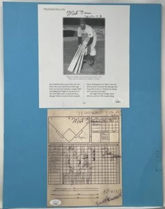 Monte Irvin HOF 73 Signed Autographed Scorecard Copy JSA Authentic - Picture 1 of 3