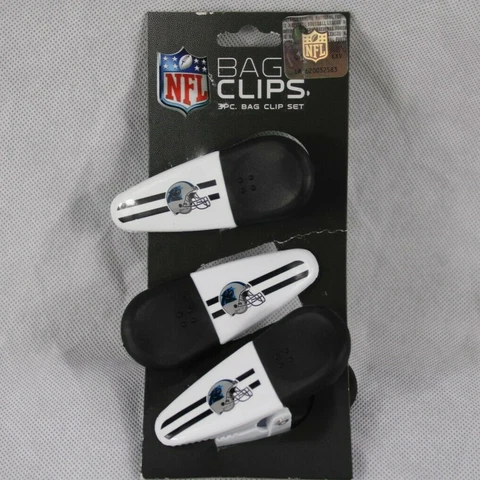 Carolina Panthers NFL Set of 3  Magnetic Bag Clips Cover